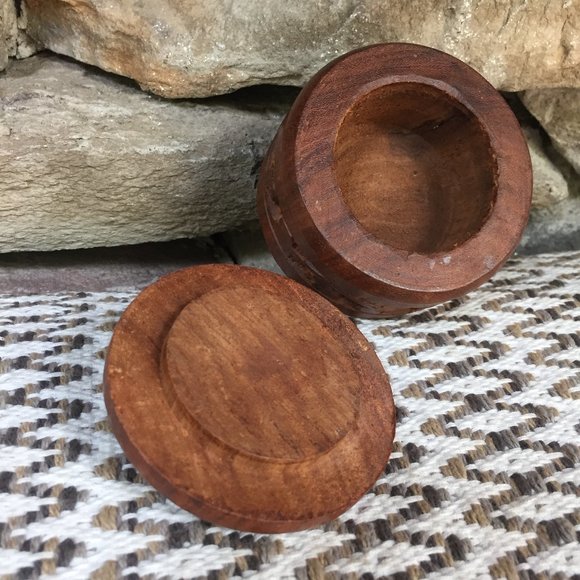 VTG Wood Box India Jewelry Bohemian Trinket - Picture 5 of 6